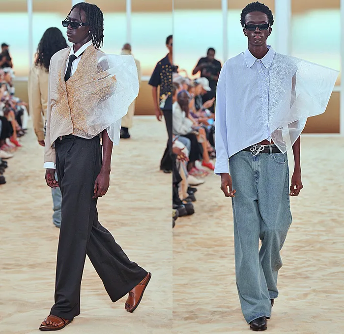 3.Paradis 2026春夏男装——自由鸽、超现实艺术沙滩装、多腰带牛仔布、水晶、实用层