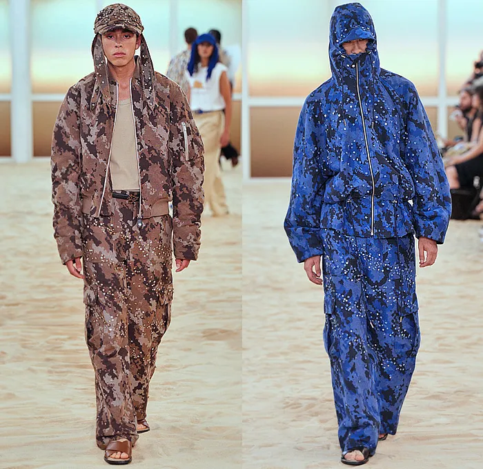 3.Paradis 2026春夏男装——自由鸽、超现实艺术沙滩装、多腰带牛仔布、水晶、实用层