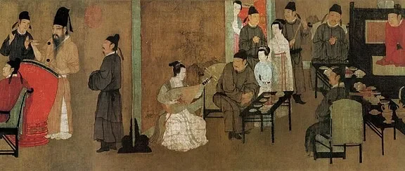 顾闳中韩熙载夜宴图卷