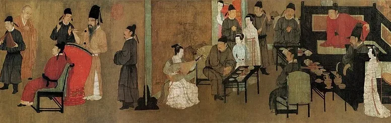 顾闳中韩熙载夜宴图卷